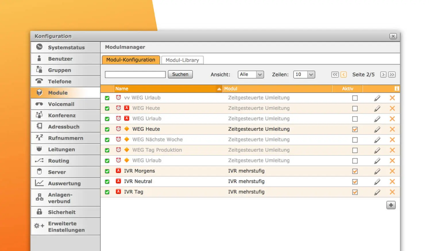 Starface Module - Umleitung Telefonansagen