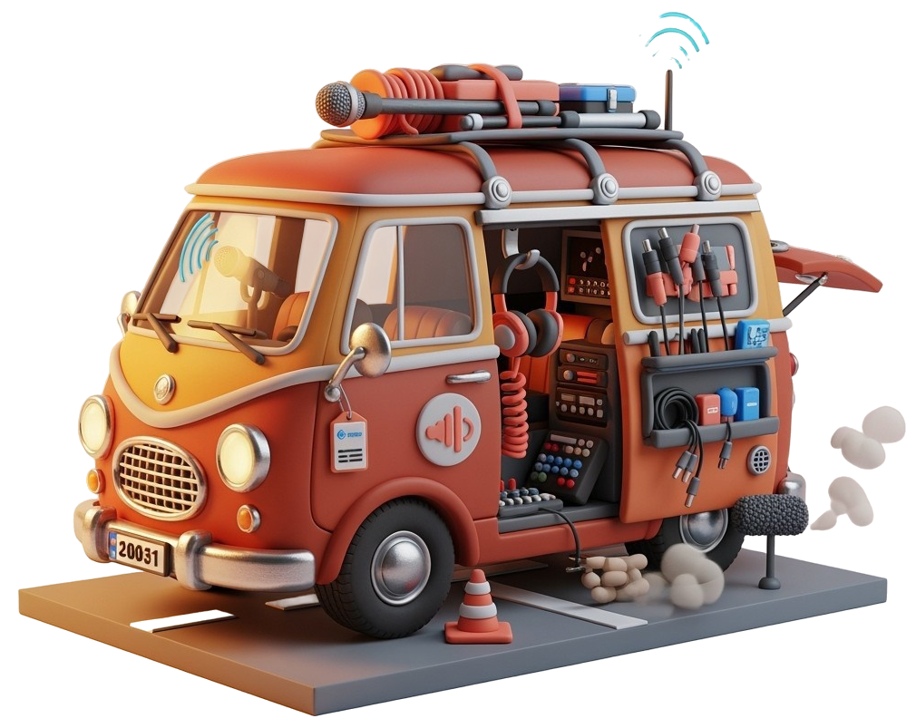 3d sprecher miniatur illustration